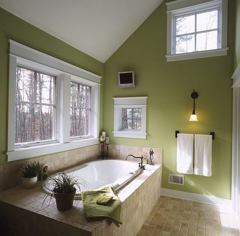 Olive Green Bathroom Decorating Ideas For Your Luxury Bathroom 8 Lime Green Bathroom, Lime Green Bathrooms, Bathroom Purple, Olive Green Bathrooms, Trending Bathroom Colors, Light Green Bathrooms, Green Bathroom Decor, Bathroom Color, Green Bathroom