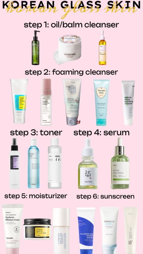 Korean skincare guide to glass skin k-beauty #affiliate #affiliatelink #koreanskincaretips #acne #glassskin #skincare kbeauty #kbeauty #kbeautyaddict gentle acne friendly K Beauty Skin Care Products, Whitening Products Body Skin, K Skincare, Skin Care Home Remedies, Makeup Starter Kit, Acne Prone Skin Care, Dry Skin Body, Korean Skincare Routine, Winter Skin Care