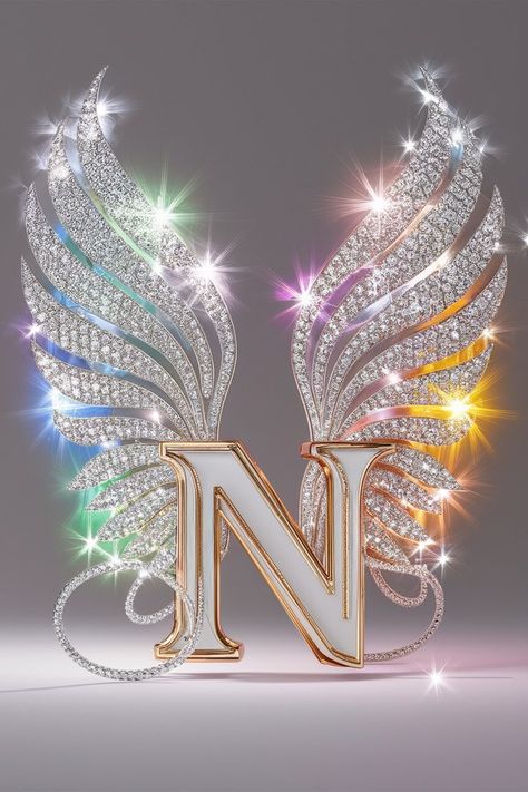 N Letter Images, N Wallpaper Letter Aesthetic, Fancy Letter M, Aesthetic Couple Breakup, Alphabet N, Cute Wallpapers For Android, N Initial, The Letter N, Butterfly Eyes