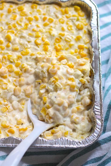 Green Chile Corn Casserole | 12 Tomatoes Corn Casserole Cream Cheese Green Chilis, Corn Casserole Green Chile, Green Chilli Corn Casserole, Green Chile Corn Casserole, M&m Casserole, Corn Receipts, Green Chili Corn Casserole, Green Chili Corn, Green Chile Corn