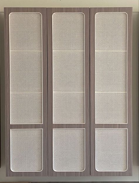 Wardrobe Shutter Design, Rattan Cabinet, Wardrobe Design Modern, Shutter Designs, Wardrobe Door Designs, Wardrobe Designs, Wardrobe Interior Design, Furniture Details Design, Modern Bedroom Interior