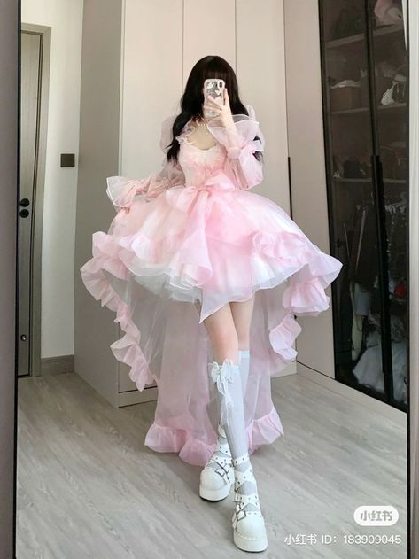 Kawaii Outfit Ideas, 파티 드레스, Frilly Dresses, Cute Dress Outfits, Kawaii Fashion Outfits, Pretty Prom Dresses, Fairytale Dress, Fashion Mistakes, Fairy Dress