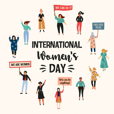 Premium Vector | International women's day International Women's Day Illustration, World Women's Day Poster, Womens Day Video, Women Day Poster, Women's Day Video, Womens Day Poster, World Womens Day, International Womens Day Poster, Drawing Themes