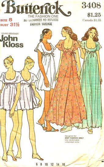 Butterick 3408 | Vintage Sewing Patterns | Fandom Vintage Vogue Sewing Patterns, Vintage Dress Patterns, Butterick Pattern, Motif Vintage, Diy Sewing Clothes, Couture Vintage, Fashion Sewing Pattern, Sewing Pattern Sizes, Moda Vintage