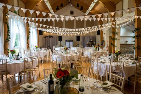 Hall Wedding Decorations, Village Hall Wedding, Renewal Wedding, Wedding Venue Decorations, Autumn Lights, May Weddings, Venue Decor, Civil Ceremony, North Yorkshire