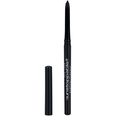 Maybelline Eyeliner, Smudge Proof Eyeliner, How To Do Eyeliner, Eyebrow Color, Waterproof Eyeliner Pencil, Eyeliner For Beginners, Eyeliner Waterproof, Eyeliner Products, Blue Eyeliner