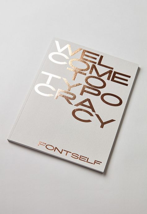 Fontself Magazine on Behance Gold Graphic Design, Luxury Design Print, Hot Foil Stamping, Luxury Branding Design, Gold Poster, Portfolio Book, Gold Book, Luxury Printing, Print Layout