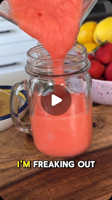 Danny Freeman on Instagram: "Frozen Strawberry Lemonade! Enjoy it before summer’s over! 

Recipe:

Blend together 1/4 cup lemon juice, 1/4 cup sugar, 1 cup frozen strawberries, 1/2 cup ice, and 1/2 cup water. Adjust sweetness to your liking and serve!" Copycat Salad, Frozen Strawberry Lemonade, Frozen Strawberry, Frozen Lemonade, Strawberry Lemonade, Frozen Strawberries, Lemon Juice, 1 Cup, Lemonade