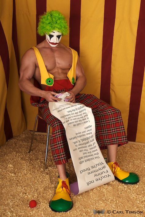 Sexy male clown Male Clown Outfit, Hot Clowns Guy, Male Clown Costume, Clown Outfit Male, Hot Male Halloween Costumes, Clown Makeup Male, Male Jester, Hot Clown Costume, Cowboy Clown