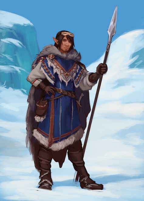 Artic Fantasy Art, Icewind Dale, Elf Man, Female Demons, Campaign Design, Grow Beard, Creative Block, Dungeons And Dragons Characters, Freelance Artist