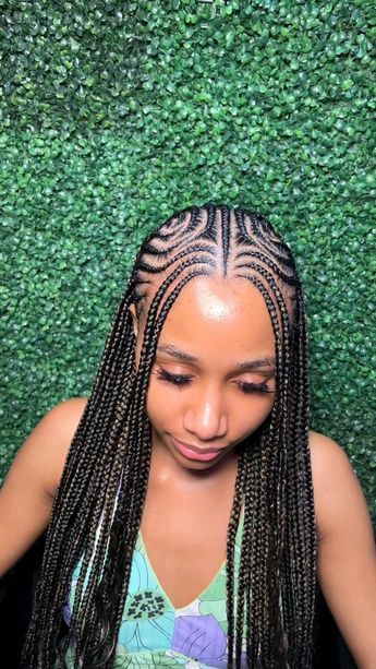 #fulani #braidsforblackwomen #braidedhairstyle Summer Cornrows, Hair Braid Designs, Black Natural Hair Care, Latest Hair Braids, Cornrows Natural Hair, Braid Styles For Men, Cornrows Braids For Black Women, Afro Braids, Individual Braids