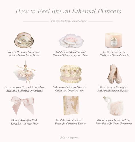 How To Dress Like A Princess, How To Look Ethereal, How To Feel Angelic, Princess Lifestyle Aesthetic, Princess Lifestyle Tips, How To Feel Feminine, How To Feel Ethereal, How To Live Like A Princess, How To Be Ethereal