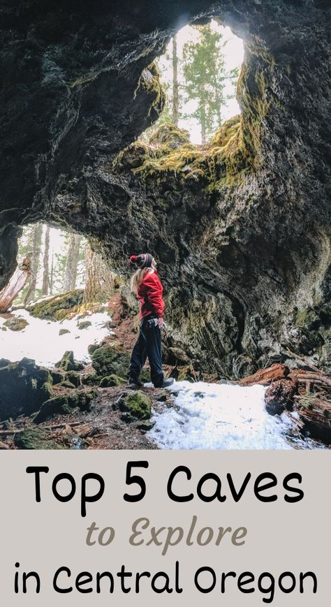 The Top 5 Caves to Explore in Central Oregon - Mike & Laura Travel Central Oregon Landscaping Ideas, Oregon Caves, Coos Bay Oregon, Crater Lake Oregon, Oregon Landscape, Visit Oregon, Oregon Hikes, Explore Oregon, Oregon Vacation