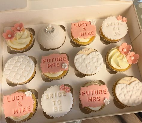 Bride To Be Cupcakes Design, Bride To Be Cupcakes, Bridetobe Cake, Bachelorette Party Cupcakes, Hen Party Cupcakes, Bachelorette Cupcakes, Bride Cupcakes, Personalised Cupcakes, Wedding Aesthetics