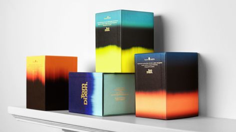 MADE THOUGHT – Tom Dixon - Product, Design & Packaging for iconic British designer Tom Dixon Gradient Packaging, Greeting Card Packaging, Cake Branding, Honey Packaging, British Furniture, Beautiful Branding, Cool Packaging, Eco Packaging, Luxury Printing