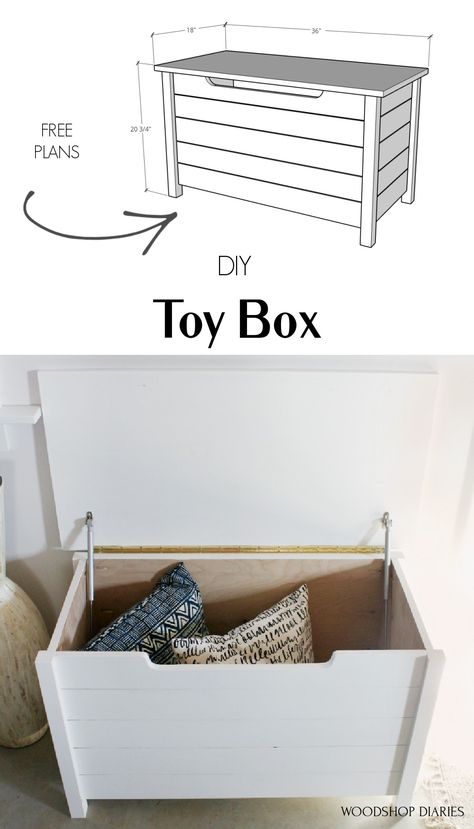 Toy Box Diy, Diy Toy Box Plans, Toy Box Plans, Kids Toy Chest, Wood Toy Box, Toy Storage Chest, Wooden Toy Chest, Wood Toy Chest, Chests Diy