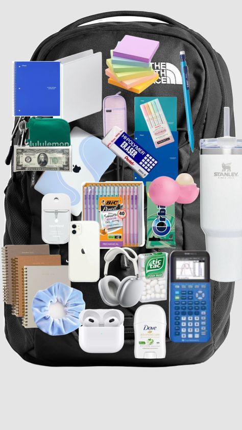 Middle School Supplies, Middle School Essentials, School Emergency Kit, School Backpack Essentials, Preppy School Supplies, Pretty School Supplies, School Survival Kits, School Suplies, School Must Haves