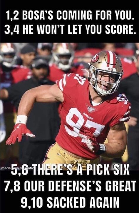 Cowboys Vs 49ers Funny, 49ers Quotes, Football Humor Nfl, Nfl Jokes, Nfl Bills, George Kittle, 49ers Memes Funny, 49ers Faithful, Sf Niners