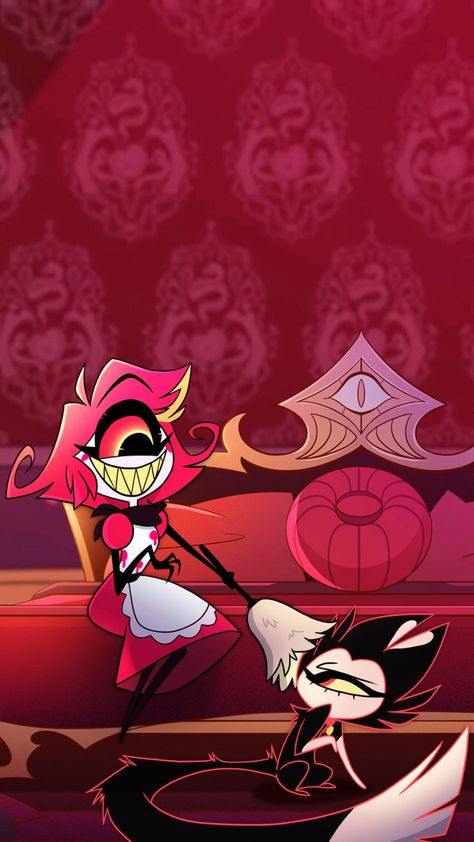 H Hotel, Funny Iphone Wallpaper, Vivziepop Hazbin Hotel, Cute Patterns Wallpaper, Homescreen Wallpaper, Laptop Wallpaper, Disney Cartoons, Ipad Wallpaper, Hazbin Hotel