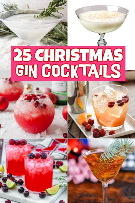 Christmas Gin Cocktails, Elderflower Recipes, Pom Juice, Cranberry Simple Syrup, Ginger Beer Cocktail, Gin Fizz Cocktail, Strawberry Gin, Christmas Gin, Rosemary Simple Syrup