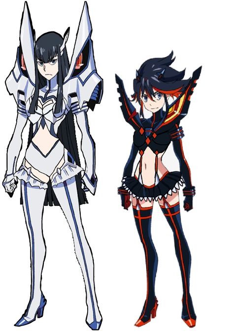 Kill la Kill, Ryuko Matoi, Satsuki Kiryuin Satsuki And Ryuko, Kill La Kill Art Style, Lady Satsuki, Kill La Kill Character Sheet, Kill La Kill Character Design, Satsuki Kiryuin And Ryuko Matoi, Ryuko Kill La Kill, Kill La Kill Satsuki, Kiryuin Satsuki