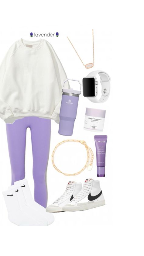 Outfits With Purple Leggings, Outfits With Purple, Outfit Inspo For School, Preppy Outfits For School, Preppy Fits, Cute Outfits With Leggings, Cold Outfits, Casual Preppy Outfits, Purple Leggings