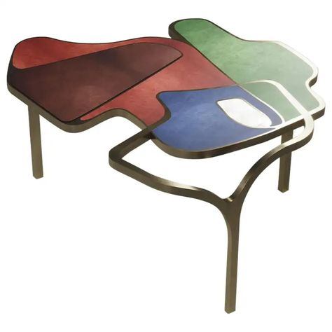 R&Y Augousti Tables - 1stDibs - Page 7 Red Coffee Tables, Luxe Furniture, Art Deco Chair, Art Deco Desk, Iron Coffee Table, Abstract Forms, Art Deco Table, Large Coffee Tables, Brass Coffee Table