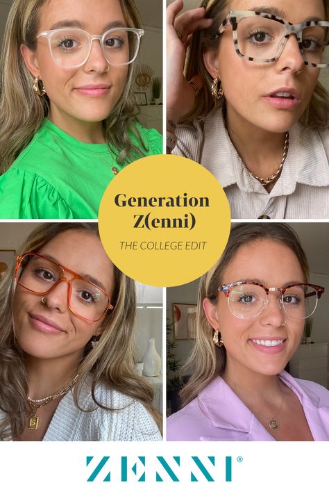 This week we’ve handed over the blog to Zenni intern and optometry student Savanah, who’s sharing what's trending with Gen Z(enni) 🤩 Check out the 5 Trending Summer Frames You’ll Wear Through Fall: https://bit.ly/3lIKGcF Gen Z Glasses, Trendy Glasses For Women Zenni, Gen Z Sunglasses, Zenni Glasses, 2024 Women’s Sunglasses Trends, Trendy Eyeglasses Zenni, Funky Eyeglasses For Women, Zenni Optical Glasses Woman, Optical Glasses Women