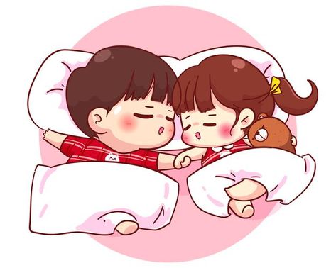 Lovers couple sleeping together, cartoon... | Premium Vector #Freepik #vector #people #love #woman #man Couples Sleeping Together, Animation Couple, Couples Cartoon, Fan Art Disney, Valentine Cartoon, Cartoon Character Illustration, Couple Sleeping, Girl Cartoon Characters, Vector People