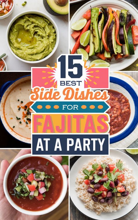 🌮🥑 Discover the BEST side dishes to serve with fajitas! Your taste buds will thank you 😋🔥 #FajitaSideDishes #MexicanFood Fajita Meal Sides, Side Dish For Fajitas, Fajitas Side Dishes, Side Dishes For Fajitas, Fajita Side Dishes, Grilled Chicken Fajitas, Grilled Vegetable Skewers, Grilled Avocado, Grilled Corn Salad