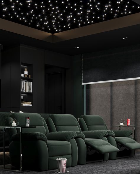 Home Cinema :: Behance Movie Theater Rooms, Theatre Room, Theater Room, Interior Design Architecture, Home Cinema, Home Cinemas, Architecture Visualization, Autodesk 3ds Max, 3d Modeling