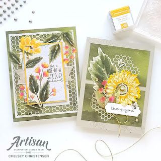 Creative Chelsey: Create Double Layered Flowers with the August 2022 Paper Pumpkin Kit -Stampin' Up!- Alternative Idea August 2022 Paper Pumpkin, Sunflower Images, Paper Pumpkin Stampin Up, Stampin Up Paper Pumpkin, Sunflower Cards, Daisy Cards, Watercolor Images, Card Making Tutorials, Fall Cards