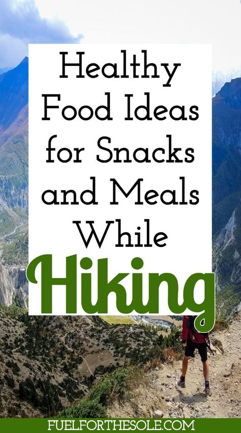 Food becomes so important when we travel outdoors. So, we have created a complete list of healthy food ideas for snacks & meals while hiking or backpacking. Our travel guide, tips & hacks are perfect for a day hike, overnight thru hike, or multi-day backcountry camping trip. We cover treats, breakfast, lunches, dinner, no cook meals, recipes, vegan, vegetarian, keto & paleo options, lightweight food, how to prep & dehydrate homemade meals. #hiking #backpacking #meals #lunches Fuelforthesole.com Best Hiking Food, Hiking Lunch, Camping Ideas For Couples, Ideas For Snacks, Thru Hike, Hiking Snacks, Backpacking Meals, Cook Meals, Hiking Food