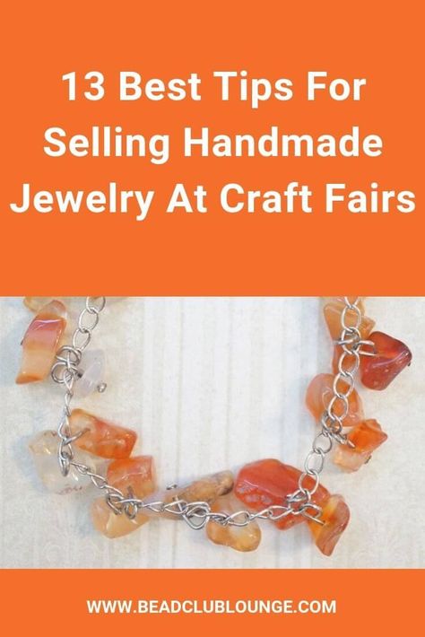 Selling handmade jewelry at local craft fairs is a great way to make some extra money. Here are some simple tips to make the experience much better for your customers and yourself. #sellinghandmadejewelry #beading #tbcl Handcraft Ideas To Sell, Handcraft Ideas, Jewelry To Sell, Jewellery Patterns, Ideas To Sell, Diy Jewelry To Sell, Easy Jewelry, Beading Tools, Beading Techniques