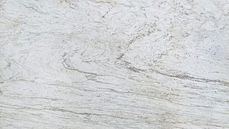 Ambrosia White is a wonderful granite with an off white background that filled with light grey and green veins along with some tiny burgundy spots. It is an ideal natural stone for kitchen countertops, bathroom vanities, fireplace surround, bar tops, and outdoor living areas. River White Granite Countertops, Thunder White Granite, Light Colored Granite, White Granite Countertops Kitchen, Gray Quartz Countertops, White Granite Slabs, River White Granite, White Granite Colors, Tub Surrounds