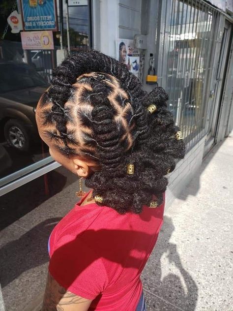 Birthday Loc Styles, Dreadlock Styles For Women Black Locs, Elegant Loc Styles, Rasta Hair, Short Dreadlocks Styles, Dreads Styles For Women, Dread Styles, Loc Hairstyles, Beautiful Locs