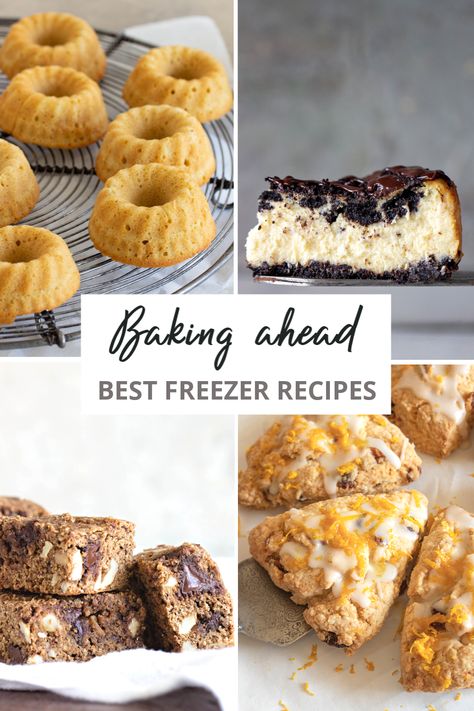 Baked Goods To Freeze, Pastries That Freeze Well, Baking For Freezer, Freezer Meal Desserts, Weekly Baked Goods, Freezer Friendly Baking, Freezer Prep Desserts, Make Ahead Muffins To Freeze, Desserts Freezer Friendly