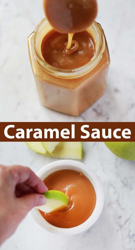 Caramel Sauce Baked Caramel Apples, Fall Treats Recipes, Caramel Sauce Recipe, Caramel Apple Cheesecake, Caramel Recipes Sauce, Homemade Caramel Sauce, Salted Caramel Sauce, Dessert Toppings, A Beautiful Mess