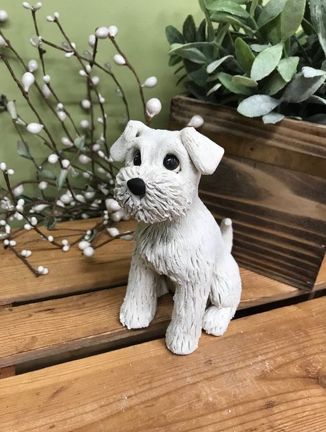 Clay Dog Figurine, Pottery Dogs Animal Sculptures, Air Dry Clay Dog Easy, Ceramic Dog Sculpture, Clay Dog Easy, Dog Clay Sculpture, Clay Dogs, Ceramic Dogs, Clay Dog