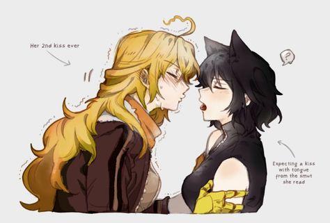 Pursed Lips, Yang Xiao Long, Rwby Yang, Rwby Bumblebee, Rwby Funny, Rwby Blake, Red Like Roses, Black Thunder, Mechanical Arm