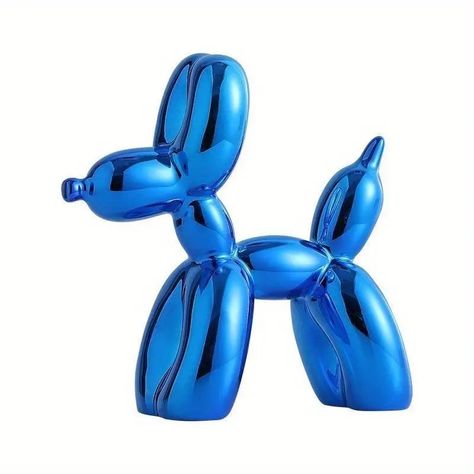 Nordic Mini Balloon Dog Small Ornaments Resin Living Room - Temu Balloon Dog Sculpture, Lustre Industrial, Decorative Ornaments, Metallic Balloons, Jeff Koons, Resin Sculpture, Dog Sculpture, Cat Statue, Dog Statue