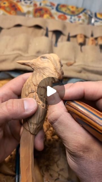 Tom Wilkinson on Instagram: "Part 3 of the whimsical cottage scene..The Bird!  #carving #woodcarving #birding #backyardbirds #njart #njartist" Whimsical Carvings, Bird Carving Patterns, Whittling Patterns, Tom Wilkinson, Wooden Garden Gate, Carved Wooden Animals, Whimsical Cottage, Relief Carving, Bird Carving