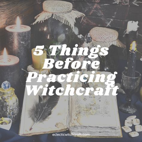 What You Should Know Before Practicing Witchcraft: Are you interested in practicing witchcraft but don't know where to start? Before diving in, there are a few essential things you should know to make the most of your spiritual journey. Closed Practices Witchcraft, Closed Practices, Practicing Witchcraft, Eclectic Witchcraft, Witch Aesthetic, Dark Places, I Wish I Had, 5 Things, Spiritual Journey