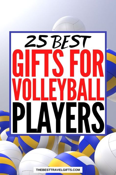 25 Best gifts for volleyball players with an image of volleyballs in the background Volleyball Gifts For Players, Gifts For Volleyball Players, Volleyball Cheers, Volleyball Coach Gifts, Volleyball Gifts, Coaching Volleyball, Gifts For Sports Fans, Sports Lover, Volleyball Players