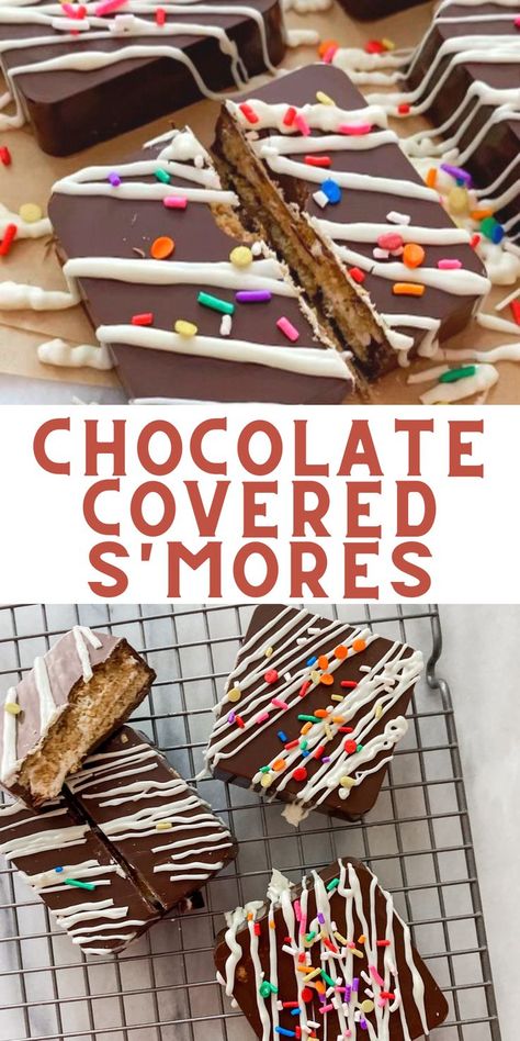 Skip the campfire with this easy s'mores recipe that you can make and store for delicious snacks anytime! The square mold makes creating these marshmallow and graham cracker treats a cinch! smores dessert. smores bar. Smores Display, Graham Cracker Smores, Graham Cracker Treats, Cracker Treats, Marshmallow Treats Recipe, Homemade Smores, Smores Pops, Smores Cookie, Chocolate Smores