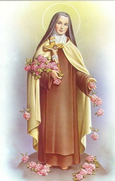 Saint Therese, Saint Teresa, St Therese Of Lisieux, Religious Pictures, Thérèse Of Lisieux, Catholic Images, St Therese, Child Jesus, Religious Images