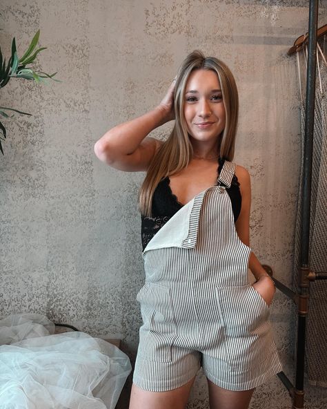 The cutest pinstripe overalls have just entered the chat📲 #sierrabelleboutique Pinstripe Overalls, The Cutest, Overalls, Boutique, On Instagram, Quick Saves, Instagram