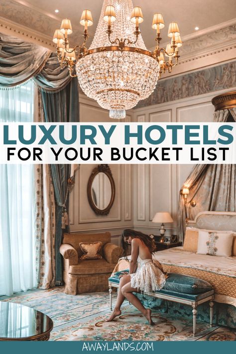 Luxury Bucket List, Hotels Interior, Luxury Europe, Bucket List Hotels, Luxury Hotels Interior, Unique Stays, Amazing Hotels, Hotels Around The World, Dream Hotels