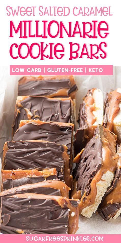 Keto Puddings, Thm Cookies, Low Carb Cookie, Millionaire Bars, Keto Quiche, Keto Bars, Millionaire Shortbread, Family Desserts, Desserts Keto