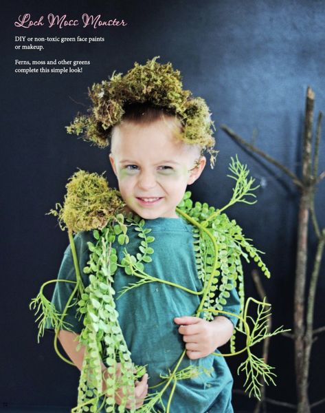 Swamp Halloween Costume, Loch Ness Monster Costume, Nature Halloween Costumes, Swamp Monster Costume, Monster Costume Diy, Nature Halloween Costume, Nature Costume, Mother Nature Costume, Monster Costume